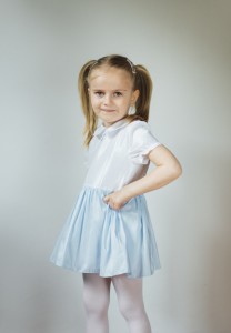 Kursz szycia - sukienka dla dziewczynki - wersja bez dodatkowej falbany